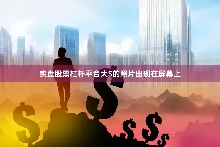 实盘股票杠杆平台大S的照片出现在屏幕上